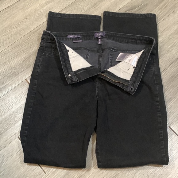 NYDJ “Barbara Bootcut” Black Stretch Extra Long Jeans size 14 - Picture 8 of 11